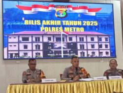 Kapolres Metro Gelar Rilis Akhir Tahun 2025, Paparkan Capaian Kinerja dan Imbauan Perayaan Tahun Baru