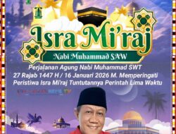 Fraksi PDIP DPRD Kota Metro Ucapkan Selamat Isra Mi’raj 27 Rajab 1447 H / 16 Januari 2026