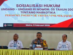 Tingkatkan Profesionalisme dan Pemahaman Regulasi, Personel Polres Metro Gelar Sosialisasi UU Nomor 35 Tahun 2009 tentang Narkotika