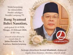 JMSI Lampung Berduka Cita Atas Berpulangnya Syamsul Bahri Nasution