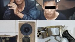 Gerak Cepat, Polres Metro Polda Lampung Amankan Dua Pelaku Pengancaman Bersenjata Api Rakitan