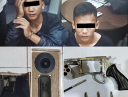 Gerak Cepat, Polres Metro Polda Lampung Amankan Dua Pelaku Pengancaman Bersenjata Api Rakitan