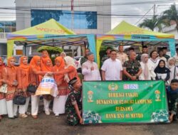 BNI Cabang Metro Berbagi Takjil Ramadhan Bersama DENKESYA 02.04.O3 