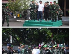 Ketua DPRD Provinsi Lampung, Ahmad Giri Akbar, Menghadiri Acara Gerak Jalan dan Upacara Peringatan Hari Juang Infanteri ke-77 Tahun