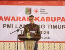 Sekda Rustam Effendi Buka MUSKAB V PMI Lampung Timur, Tegaskan Penguatan Pelayanan Kemanusiaan