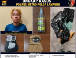 Tim Tekab 308 Polres Metro Lampung Ungkap Kasus Rusaknya Mobil di Depan Kantor Pos