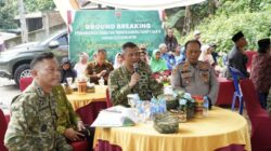Kasrem 043/Gatam Pimpin Ground Breaking Pembangunan 30 Jembatan Perintis Garuda Tahap V dan VI Di Provinsi Lampung