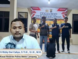 Satreskrim Polres Metro Lampung Gandeng Polsek Metro Selatan, Kasus Pencurian Emas Berhasil Diungkap