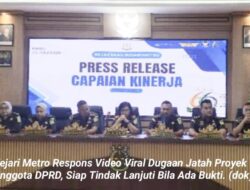 Gawat !! Kejari Metro Respons Video Viral Dugaan Jatah Proyek Anggota DPRD, Siap Tindak Lanjuti Bila Ada Bukti