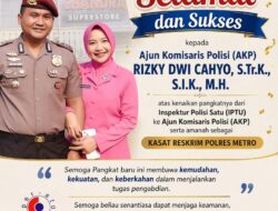 Chandra Superstore Kota Metro Mengucapkan Selamat dan Sukses Kepada Kasat Reskrim Metro AKP Rizky Dwi Cahyo, S.Tr.K., S.I.K., M.H.