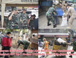 Danrem 043/Gatam Pimpin Aksi Bersih Pasar Cendrawasih Sambut HUT Ke-1 Kodam XXI/Radin Inten