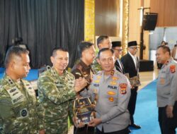Sinergi TNI–Polri Makin Solid, Danrem 043/Gatam Hadiri Syukuran HUT Bhayangkara ke-80 Polda Lampung