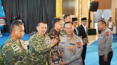 Sinergi TNI–Polri Makin Solid, Danrem 043/Gatam Hadiri Syukuran HUT Bhayangkara ke-80 Polda Lampung