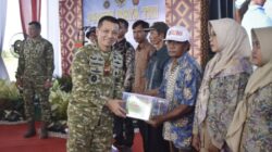 TNI Buktikan Komitmen Perkuat Ketahanan Pangan, Danrem 043/Gatam Hadiri Panen Raya Nasional Bersama Presiden RI