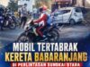 Dua Pelajar Meninggal Dunia Dalam Tabrakan Mobil dan Kereta Api di Lampung Utara Kecelakaan di Lampura