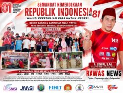 Kompak dan Peduli !! 8 Organisasi Pers Lampung Timur Bersatu Gelar Donor Darah serta Santuni Anak Yatim