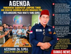 Benturan Agenda Pemkab Jadi Sorotan 8 Organisasi Pers, IWO Lamtim Mulai Pertanyakan Anggaran Kesbangpol