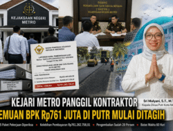 BPK Bongkar Kelebihan Bayar Rp761 Juta, Kejari Metro Bergerak Tagih Kontraktor