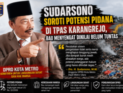 Sudarsono Soroti Potensi Pidana di TPAS Karangrejo, Bau Menyengat Dinilai Belum Tuntas