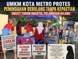 Nasib Pedagang UMKM Kota Metro, Berulang Kali Dipindah Hingga Kehilangan Pelanggan