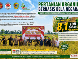 Panen Demplot Organik Bela Negara di Karanganyar Tembus 8,1 Ton per Hektar, Dukung Program Ketahanan Pangan Presiden