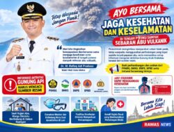 Bahaya Abu Vulkanik Gunung Anak Krakatau, Wakil Wali Kota Metro Sebarkan Imbauan Menteri Kesehatan