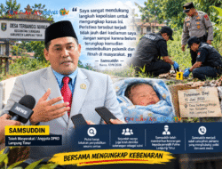 Kasus Penemuan Bayi di Terbanggi Marga Belum Terungkap, Tokoh Masyarakat Desak Polisi Serius Mengusut