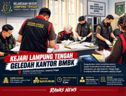 Geger ! Kejari Lampung Tengah Geledah BMBK, Bongkar Dugaan Penyimpangan Proyek Jalan Rp14,9 Miliar