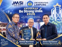 JMSI Lampung Raih Anugerah Be Strong Unila 2026, Bukti Kemitraan Strategis yang Berdampak