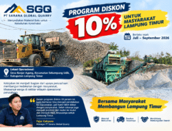 PT SGQ Beri Diskon Material 10 Persen, Prioritaskan Masyarakat Lampung Timur