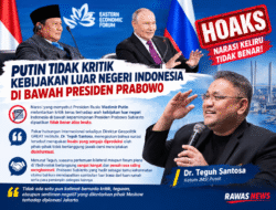 Putin Kritik Prabowo? Teguh Santosa: Tidak Benar, Narasi Sengaja Diproduksi