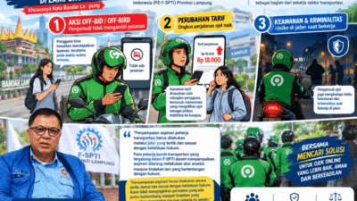 Tarif Hingga Keamanan Kerja Jadi Keluhan Ojol, PD F-SPTI Lampung Dorong Pemprov Turun Tangan