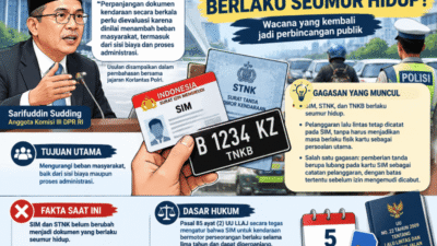 USULAN SIM-STNK SEUMUR HIDUP KEMBALI VIRAL, FAKTANYA BELUM BERLAKU DI INDONESIA