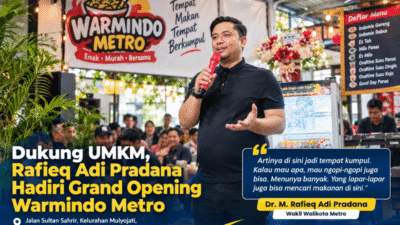 Wakil Wali Kota Metro Dukung UMKM, Warmindo Metro Resmi Dibuka